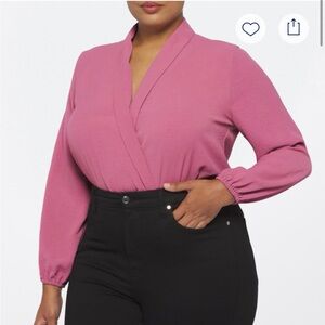 Chic Pink Women's Bodysuit Top